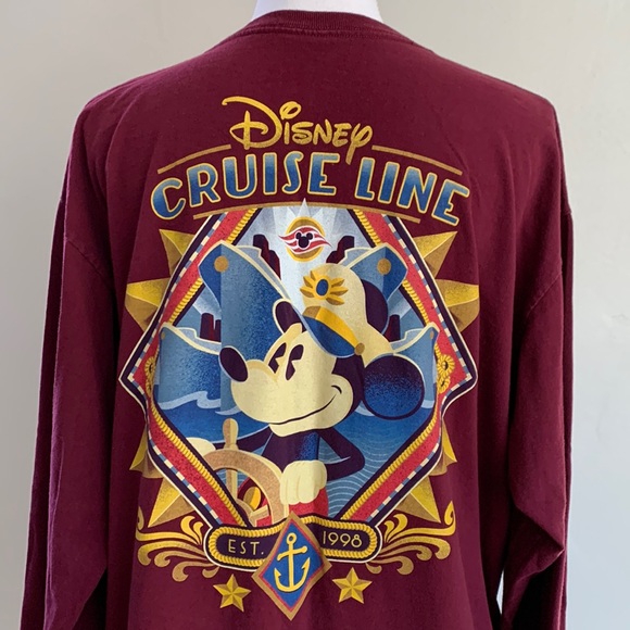 Disney Tops - DISNEY CRUISE LINE Captain Mickey Mouse Graphic Oversized Tee